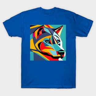 Pop Art Wolf Head T-Shirt